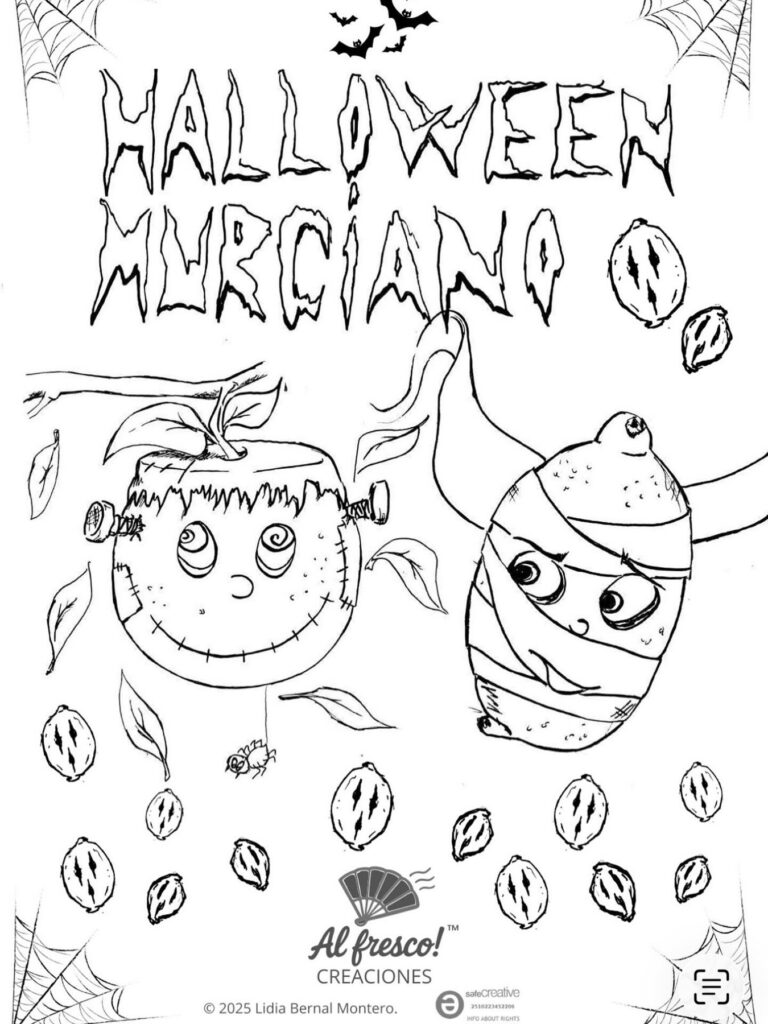 Halloween Murciano – rotuladores de alcohol (detalle 4), Al fresco! Creaciones (Murcia)