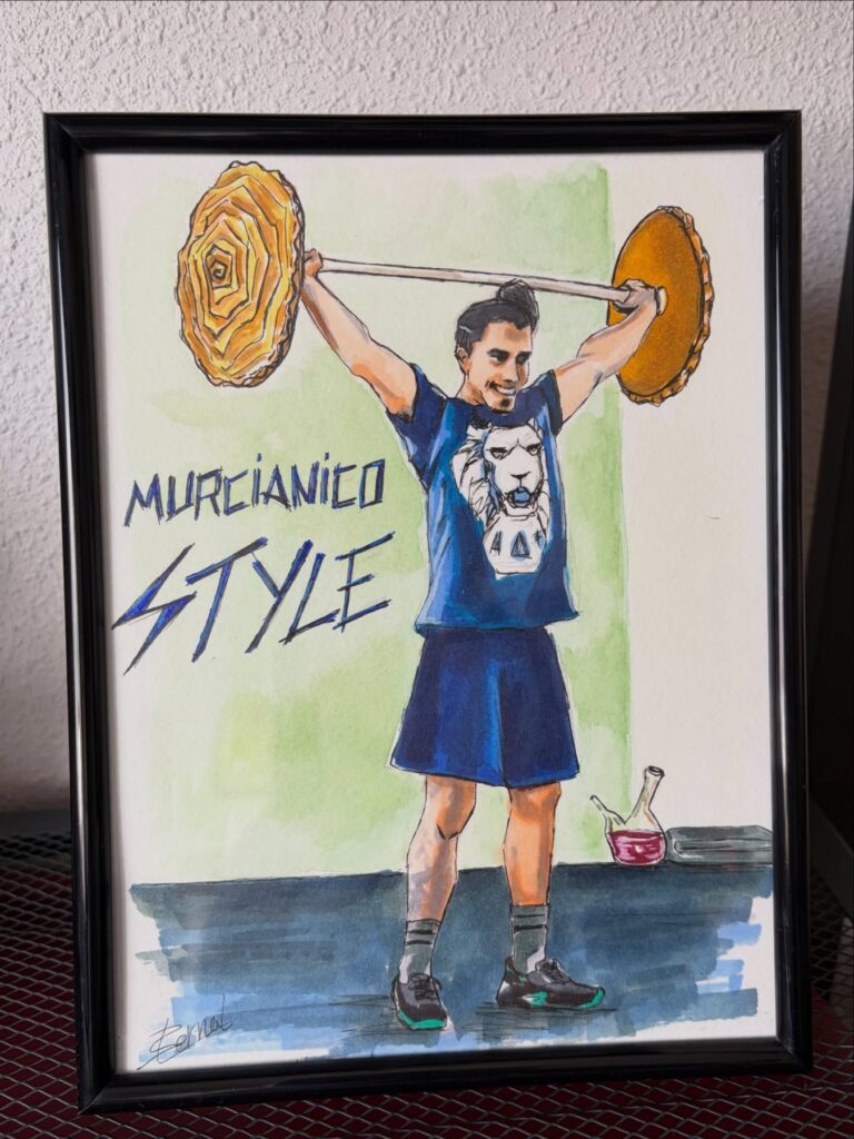 La cuesta de enero (ilustración para un box de crossfit) – ilustración a rotuladores (detalle 2), Al fresco! Creaciones (Murcia)